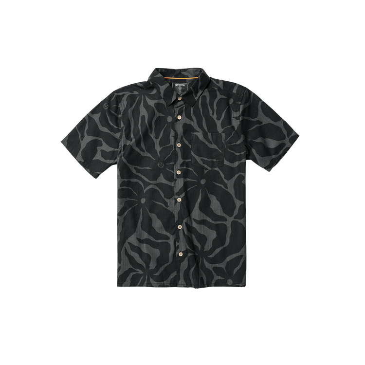 Palm Warp Shirt - Black - Captain Fin Co.
