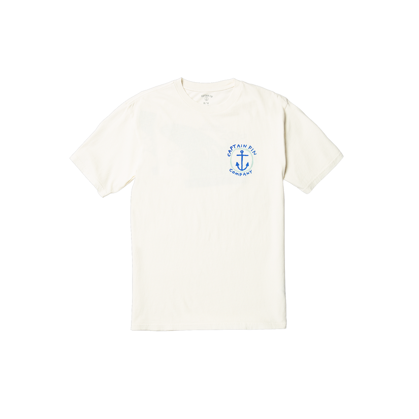 Captain Fun Short Sleeve Tee - Vintage White - Captain Fin Co.